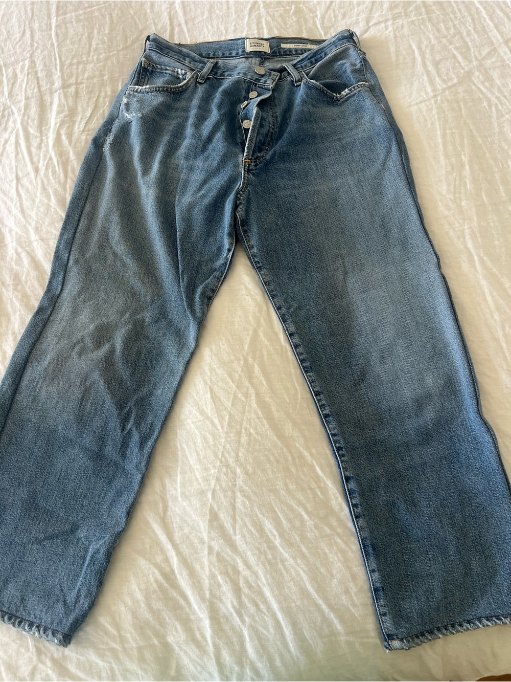Citizens Of Humanity Relaxed Blue Denim Jeans